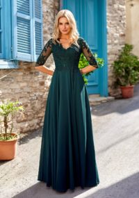 spolecenske-saty-na-maturitni-ples-s dlouhym-rukavem-s-sifonovou-sukni-zelene-CHK0817_Botanical Green_1